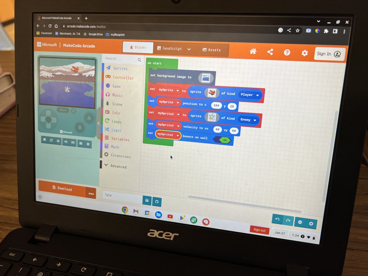 Thank you <a href="/ScienceNorth/">Science North & Dynamic Earth</a> for leading us in this engaging presentation to design and #code a video game! <a href="/srgycdsb/">St. Rene Goupil CES</a>
