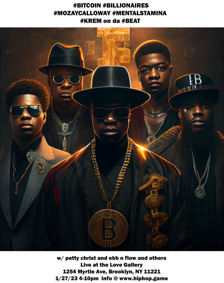 BitcoinHipHop's tweet photo. See you if you slide thru 💰🎈🪙. @CIMAdownNFT @Jennifly @highleyvarlet @fuquan_jones @gremgoyles @PaperboyPrince @Rapmintsnft @Smartzworld @stukwan @BlackZeusX @slimsultry @ramonealleyFM @SageverseMedia @lordauraright https://t.co/MalE4aRkzT