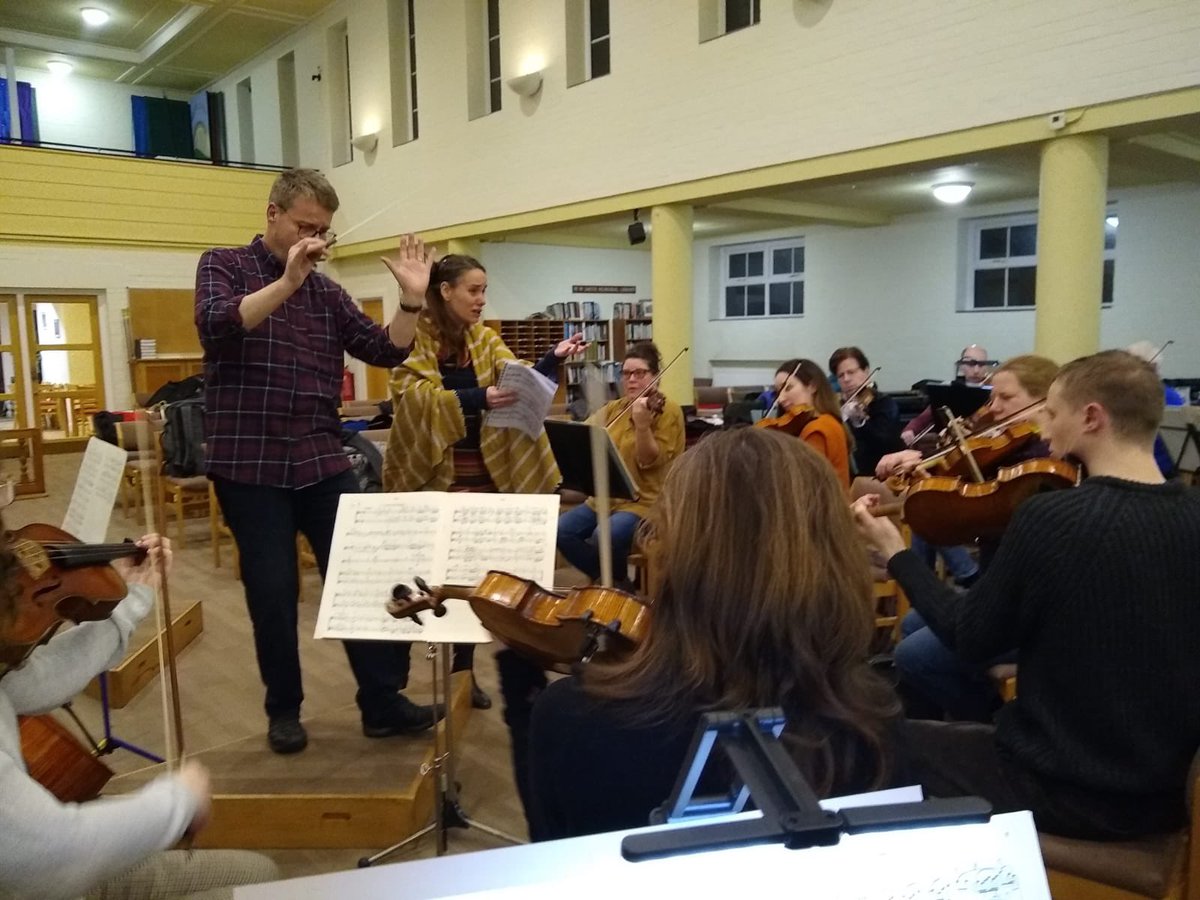 Fantastic rehearsal of ‘Four Last Songs’ last night with soprano April Fredrick. A beautiful piece of music. Will sound gorgeous tomorrow night <a href="/SKTownHall/">Stockport Town Hall</a> #Strauss #sublime #stockport