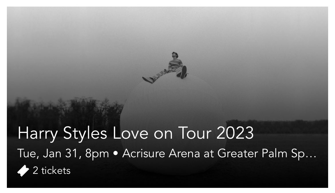 jillesbian13's tweet photo. just got tickets for harry :)) thanks for a easy and safe transaction @RunninNGunnin !! he has more tickets if you’re looking for some! #harrystyles #hslot #harrytickets https://t.co/Nc5NANKcNZ