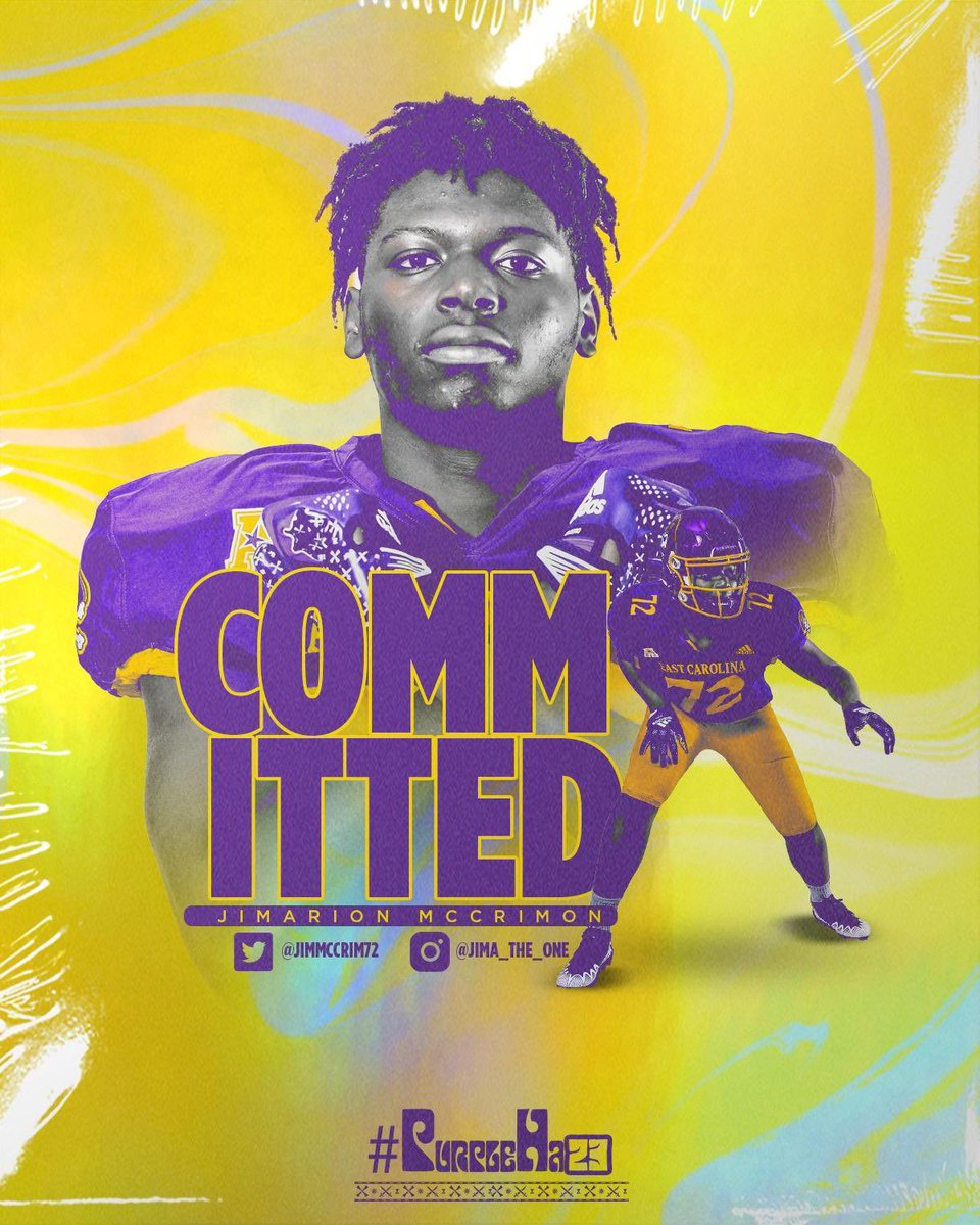 JMcc_62's tweet image. 100% committed 🦍
 @ECUPiratesFB @ECUAthletics @coachmogridge @CoachEP_OHS @CoachBiggaberry