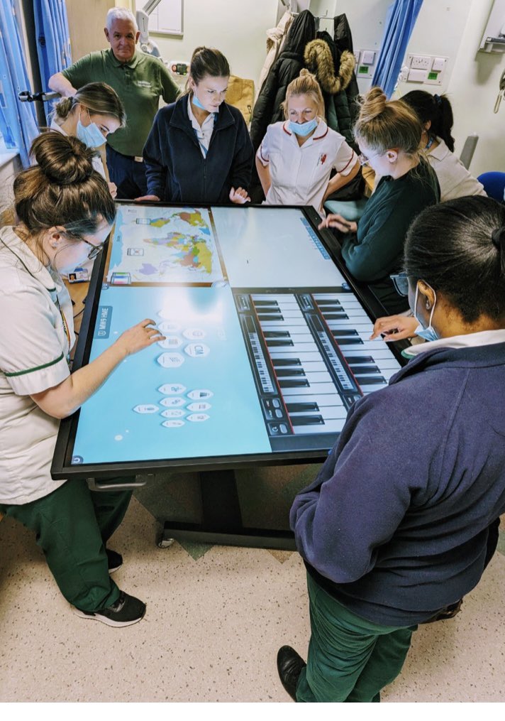 This week we started our trial of a @myClevertouch board on the INRU - aimed at increasing cognitive and communication rehab! The team have really enjoyed using it and already had great patient feedback! @IDNS_Ltd @IDNSAVDave #neurorehab #cogcom #braininjury 🧠 🏥