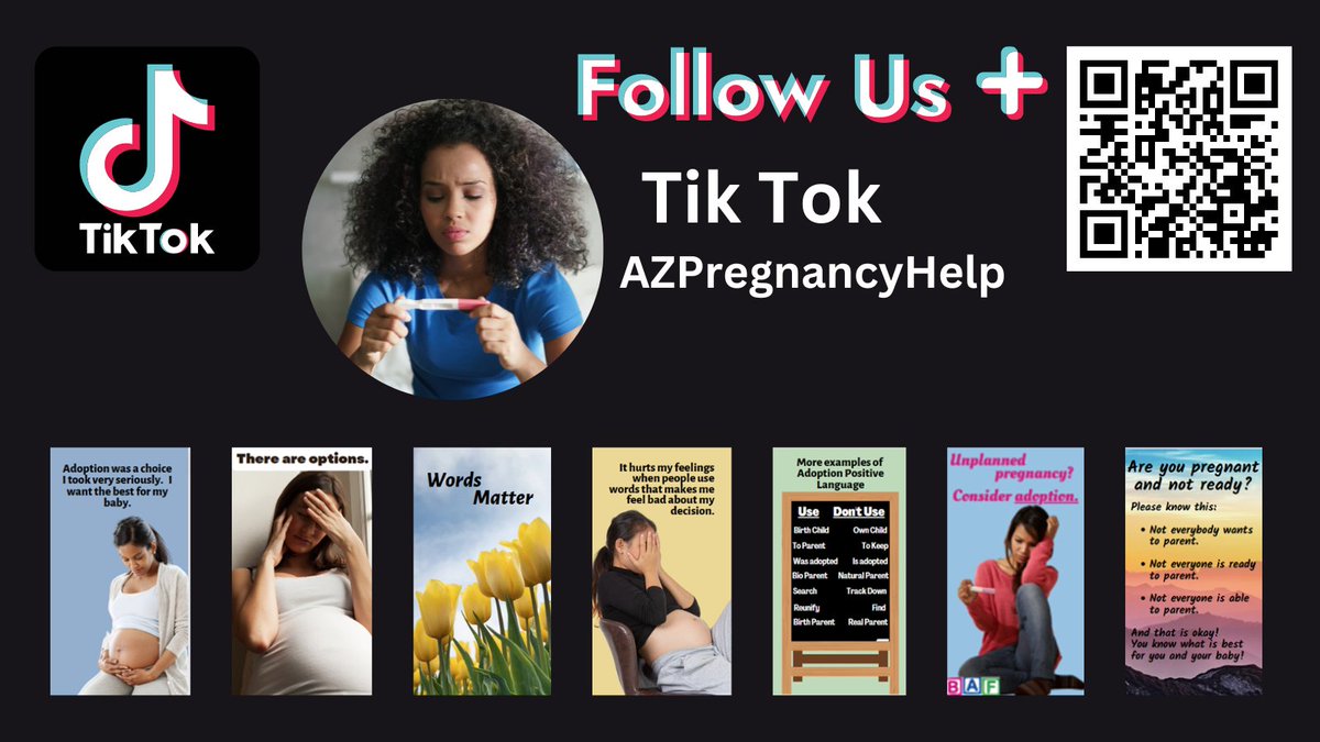 Follow us on our new TikTok Account- AZPregnancyHelp
tiktok.com/@azpregnancyhe…
#adoption #ArizonaAdoptionAgencies #AdoptionCenter #AdoptionEducation #AdoptionPlan #AdoptionPlan #PrivateAdoption #BirthMother