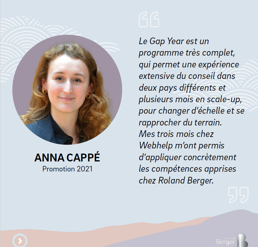 BergerParis's tweet image. Le #GapYearProgram, c'est la possibilité de bénéficier d'un apprentissage d'excellence, alliant stratégie et  opérationnel.

⬇️Retour sur l'expérience d'Anna (Ex-Gap Year) et Martin (@Webhelp_FR) 

🗓️ Les candidatures sont ouvertes jusqu’au 17/02 !

bit.ly/3CQWXmY