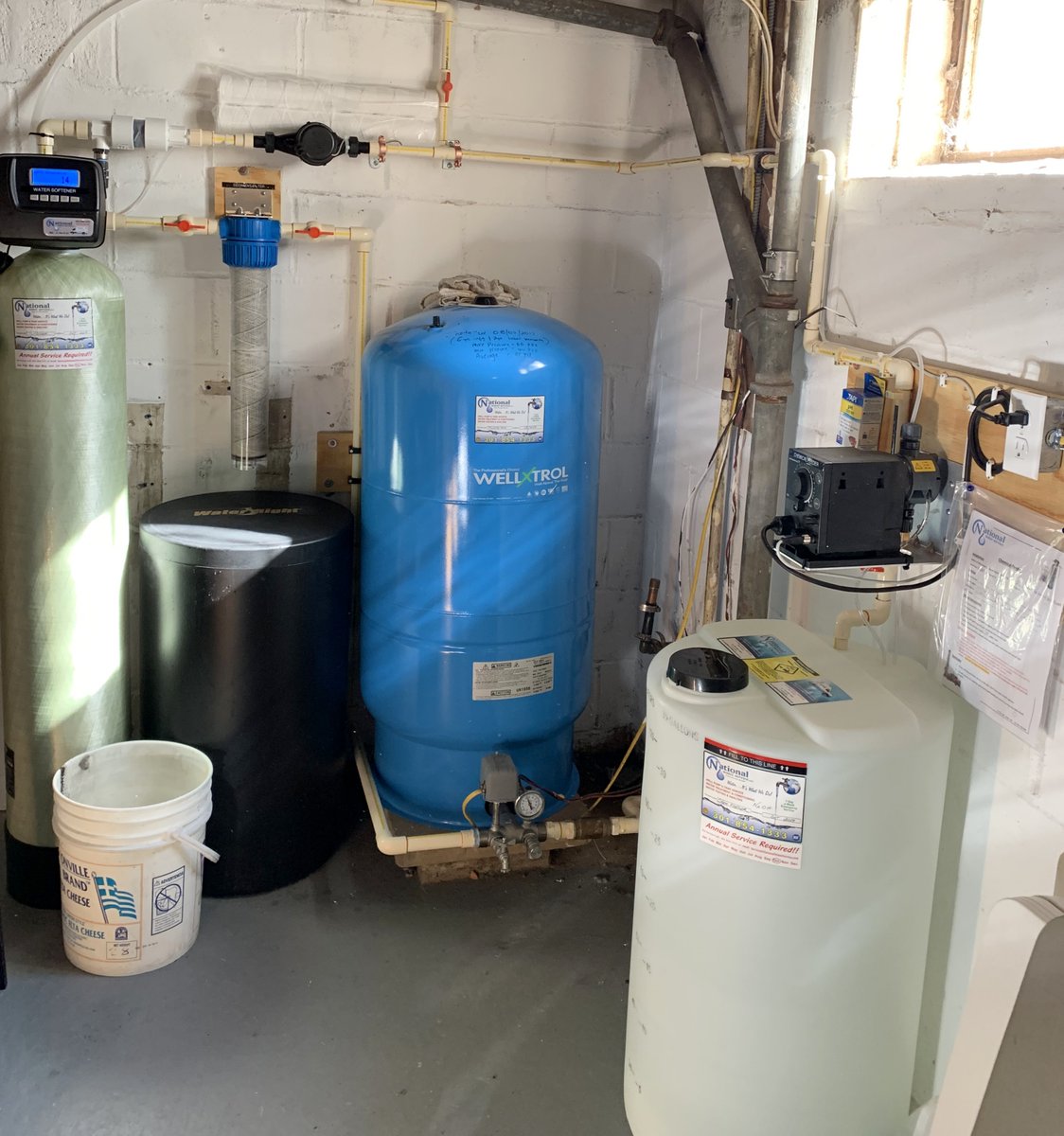 N_W_S_C's tweet photo. Water Treatment Install of the Day! We installed a #SolutionFeeder for pH & Corrosion issues, a #WaterSoftener for hard #water, a 20" #Sediment Filter & new Pressure Tank for a very happy customer in #Mclean, VA!
#watertreatment #cleanwater #drinkingwater #Grundfos https://t.co/Hi2sA45q1V