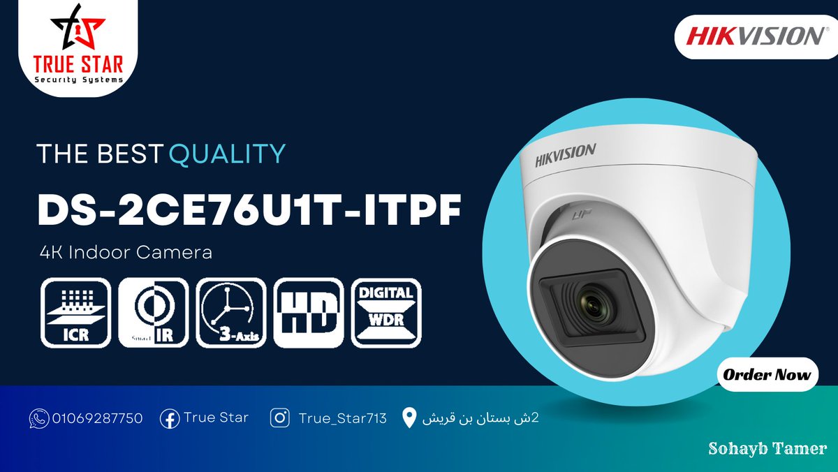 SohaybTrueStar's tweet photo. DS-2CE76U1T-ITPF
#مع_ضمان_لمدة_سنة💯
#مع_ضمان_لمدة_سنتين💥
#Hikvision🌎
#HiLook💙
#Wi_Tek🔥
#شركةTrueStar✨
#كل_يوم_فيه_جديد🥳
Call us phone or WhatsApp message or📞: 01069287750
Or Visit us in our branch:ش بستان بن قريش باب اللوق وسط البلد
يوجد لدينا شحن لجميع محافظات مصر
Sohayb https://t.co/QOwZ8xIb6k