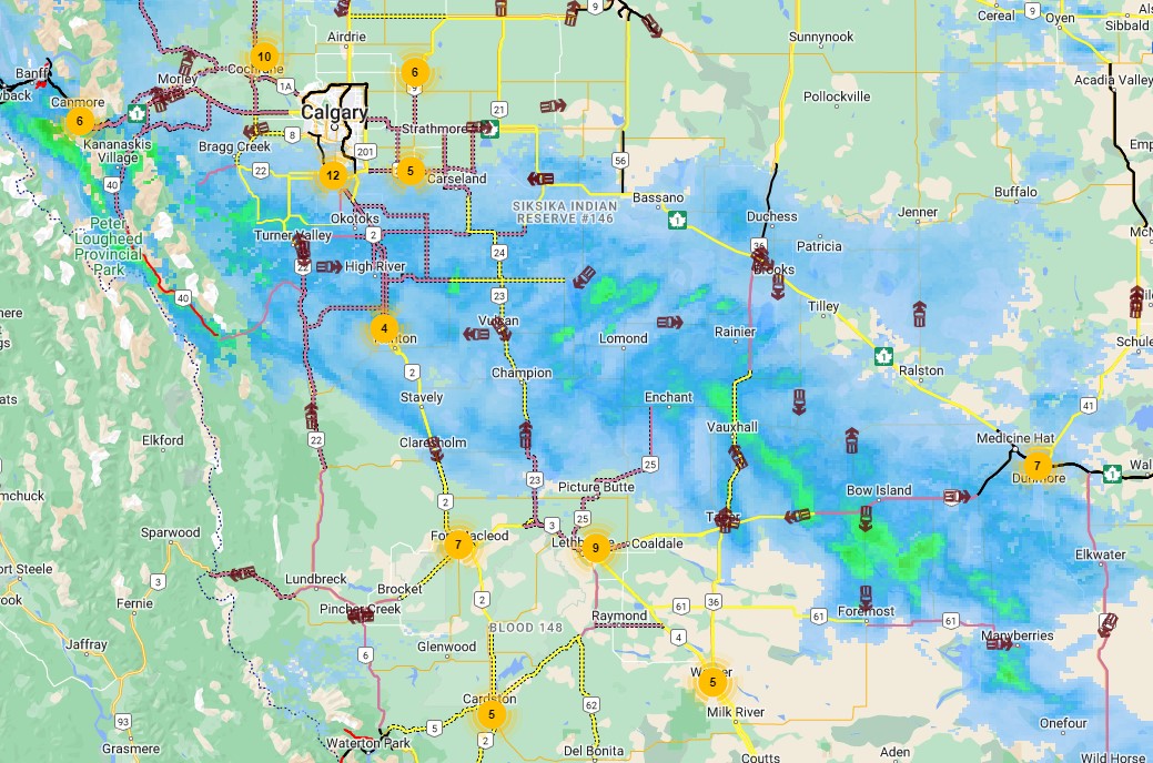 511 Alberta on Twitter "Freezing rain causing icy roads east of