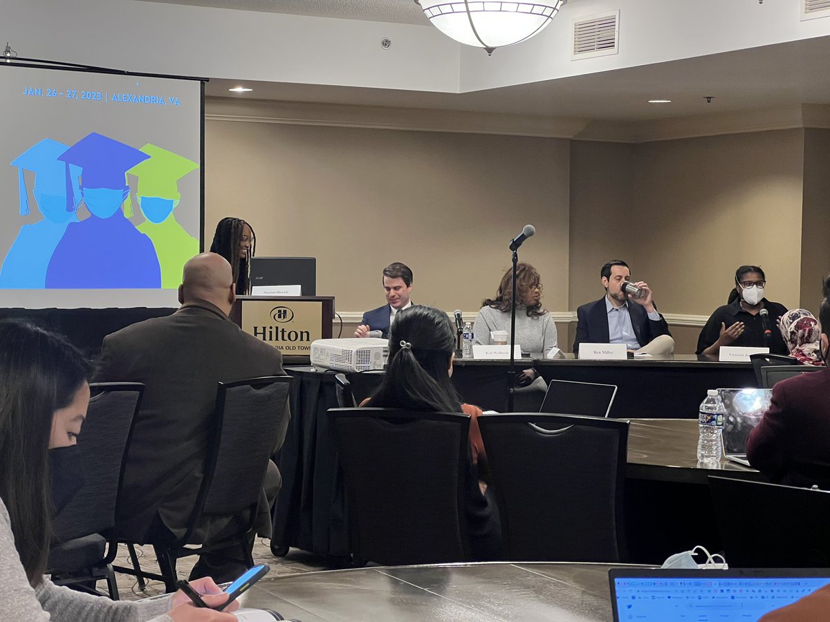sheridan120's tweet photo. First #EWAHigherEd session of the day (and also the session my husband was most interested to hear about): Covering student debt beyond loan forgiveness 💸 https://t.co/a9917hfRJf