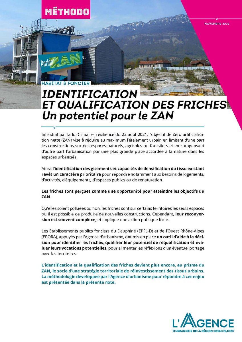 veille_urba's tweet image. #VendrediLecture #foncier #friche
Consultez les dernières publications des agences d’#urbanisme sur le portail @Fnau_urba. 
▶️Le #ZAN.
👉fnau.org/fr/publication…
@AgenceUrbaGre 
@Audiar_infos