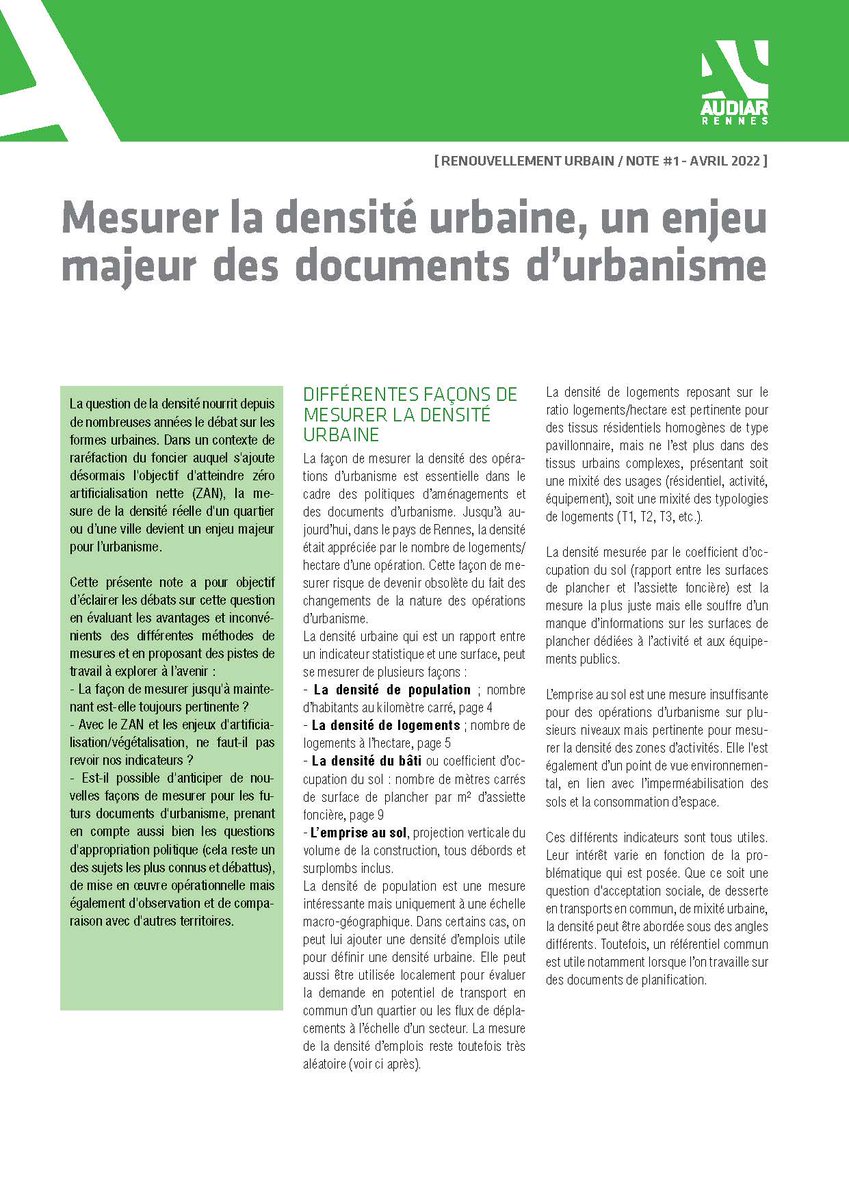 veille_urba's tweet image. #VendrediLecture #foncier #friche
Consultez les dernières publications des agences d’#urbanisme sur le portail @Fnau_urba. 
▶️Le #ZAN.
👉fnau.org/fr/publication…
@AgenceUrbaGre 
@Audiar_infos