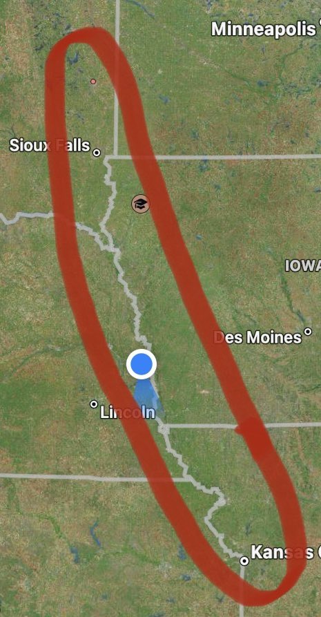 Sort of fascinating. Inside the red area you have a gold standard of DII football, a gold standard/defending national champ of JUCO, the gold standard &amp; the defending NAIA champs, &amp; the FCS champ. Underrated college football country. 5 elite programs
#fridaymorning