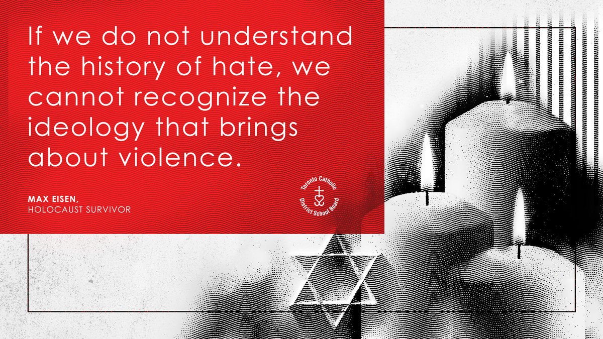 TCDSB's tweet image. On International Holocaust Remembrance Day, we reflect on the tragedy of the Holocaust and remember the millions of Jewish people, as well as many others, who lost their lives during the Second World War. 

#HolocaustMemorialDay #WeRemember