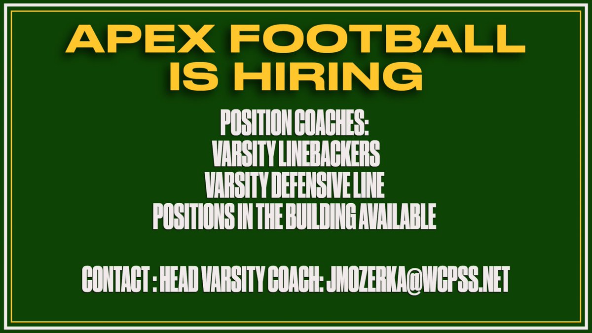 Be apart of something special!!🏈🏈