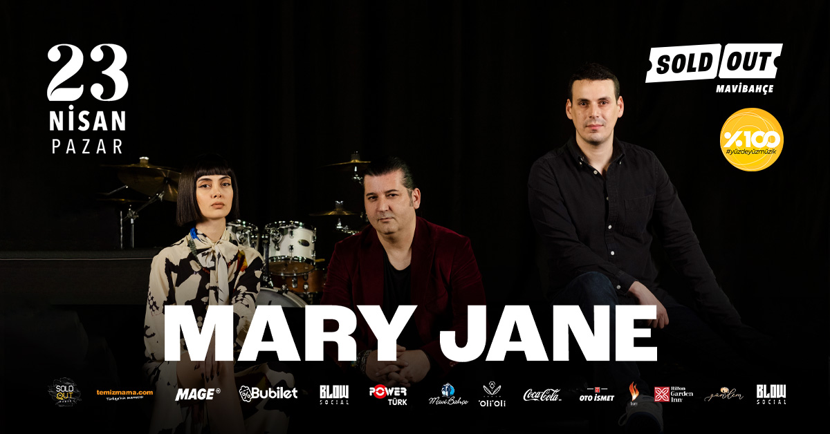 Mary Jane, 23 Nisan Pazar günü Sold Out Mavibahçe Sahnesi’nde sevenleriyle buluşuyor!

#soldout #mavibahçe #izmir #konser #event #maryjane #yüzdeyüzmüzik
