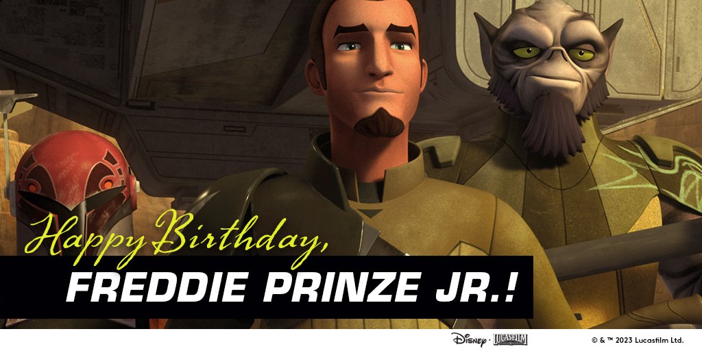 Happy Birthday, Freddie Prinze Jr.! (Voice of Kanan Jarrus) 