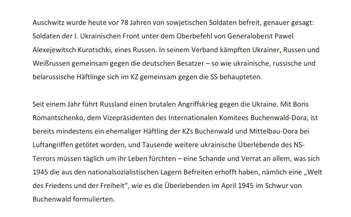 JensChristianW1's tweet photo. "...Verrat an allem, was sich 1945 die aus den nationalsozialistischen Lagern Befreiten erhofft haben..."
Aus meiner heutigen Rede zum Gedenktag für die Opfer des NS in der Gedenkstätte #Buchenwald.
#WeRemember https://t.co/o2ClvQIKTD