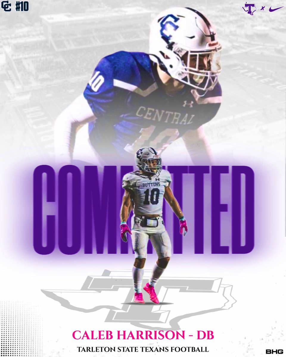 #AGTG💜🤍
Blessed to announce I am 100% committed to Tarleton State University! Thank you to everyone who has supported me on my journey, looking forward to starting the next chapter… 
#TexanNation #BleedPurple #WLH 
@CoachTyroneNix @TarletonFB @FBcoachsantiago @bbetterperform