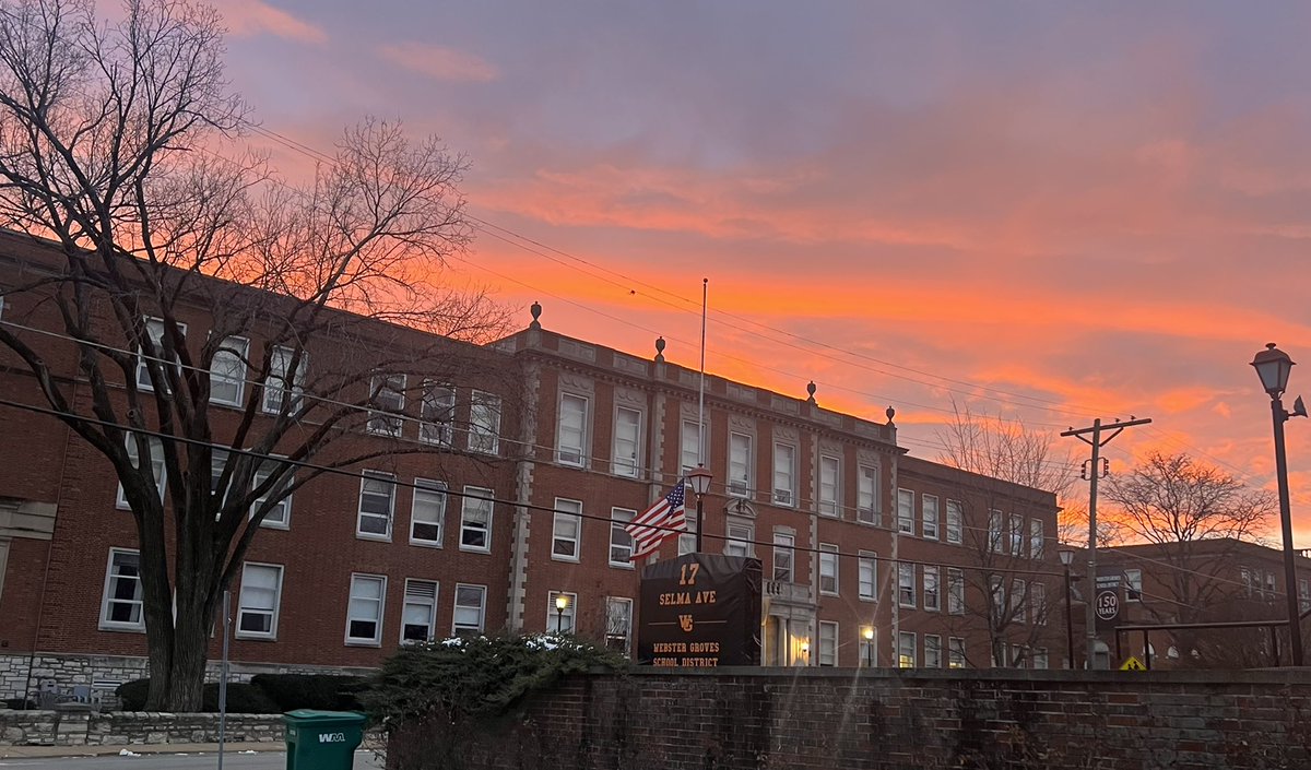 WGHS on Twitter "Another beautiful start to the day at Webster Groves