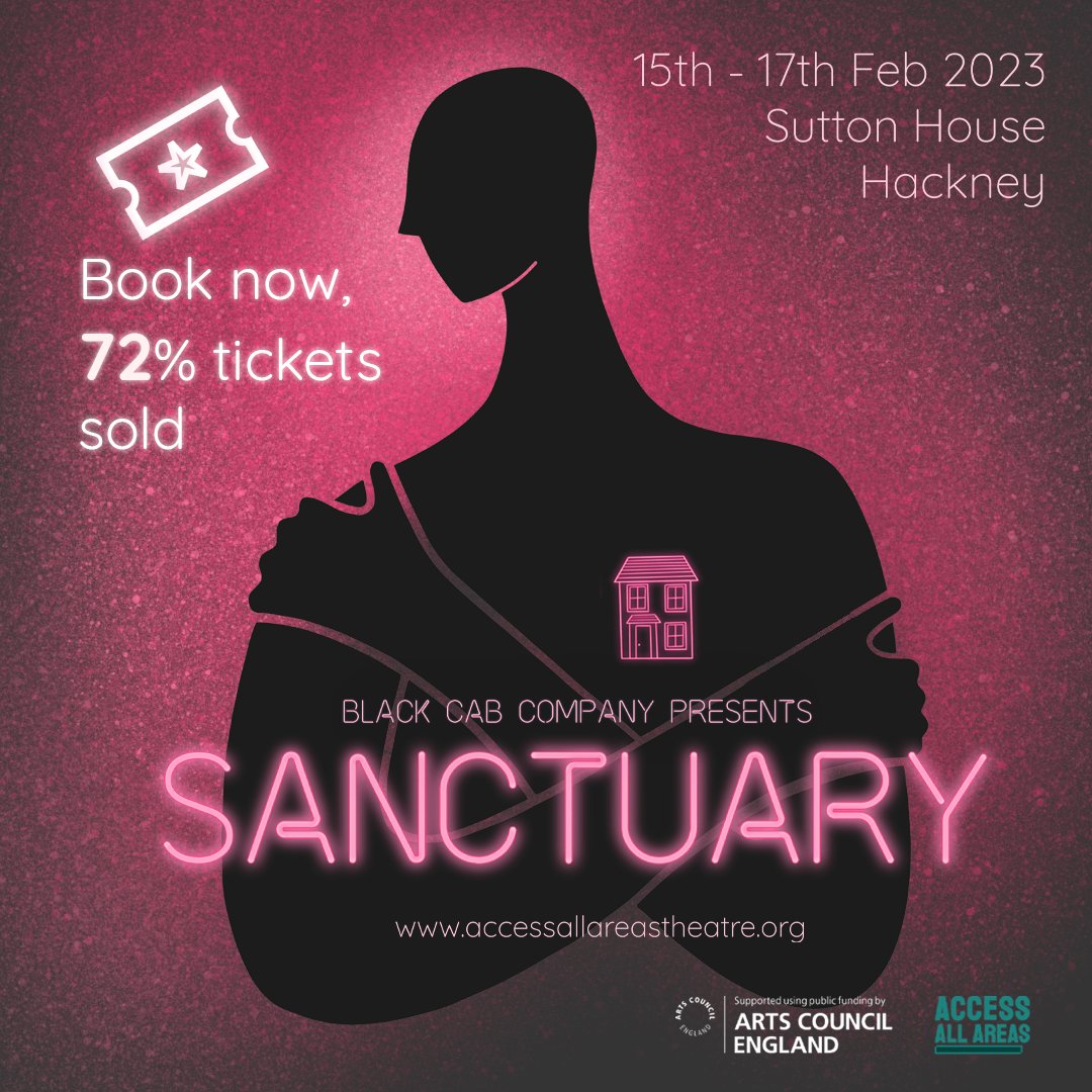 Our audience is not letting us down!

Tickets for ‘Sanctuary’ are selling fast: book in before it runs out.

Looking forward to share our space with you lovely bunch.

In the meantime, fill up those spaces!

📍Sutton House
📅 15th Feb - 17th Feb
🎟️bitly.ws/zbbP