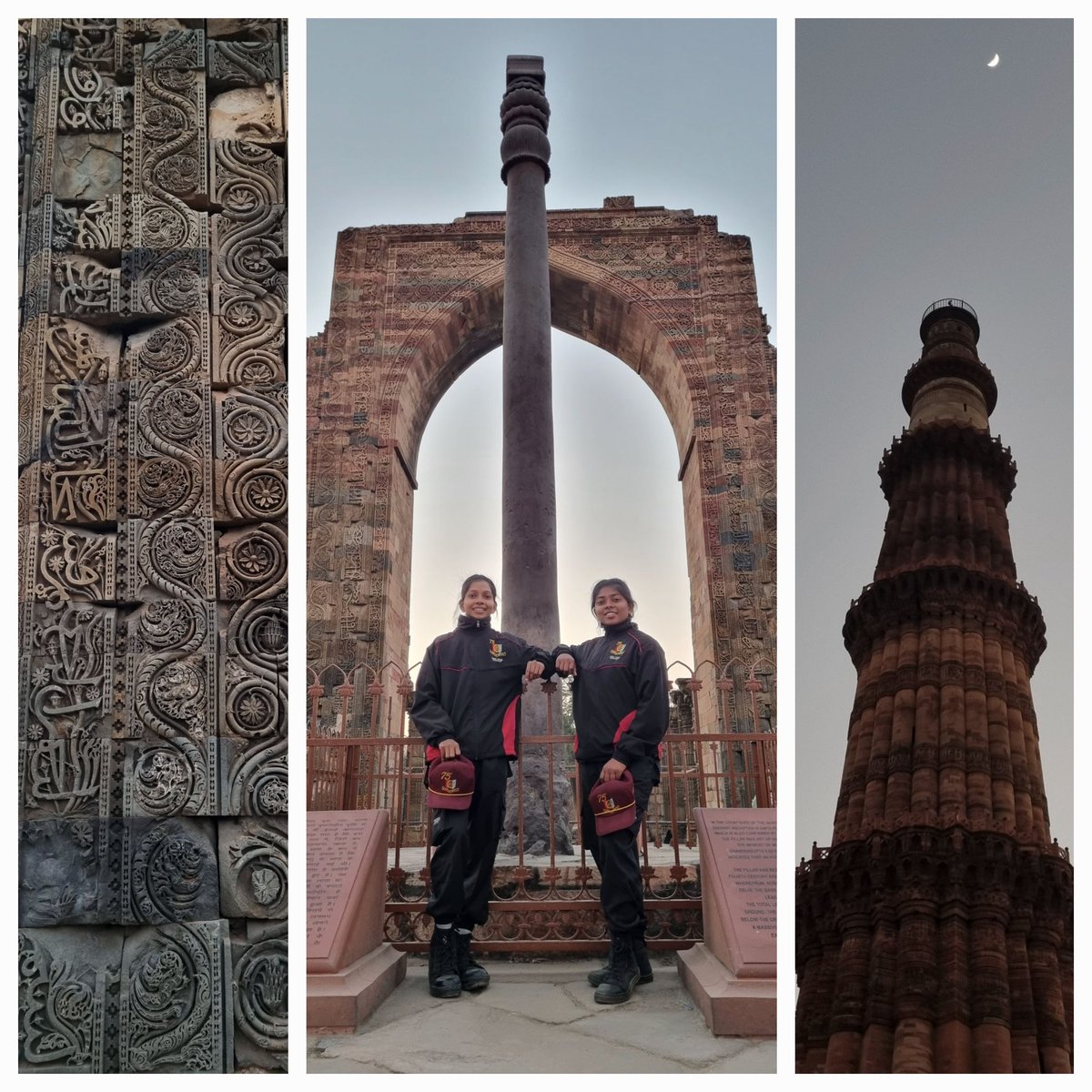 lt_ukti's tweet photo. #JawaYezdiMotorcycles rally visited Qutub Minar is one of the biggest Minerate in the world,stunning architecture and is built with red sandstone.More than 2000yrs old Iron pillar still standing strong @ArvindKapoorTYG @DefencePRO_Guj @HQ_DG_NCC @jawamotorcycles @NCC_Dte_Gujarat https://t.co/GDf8sEIWmw