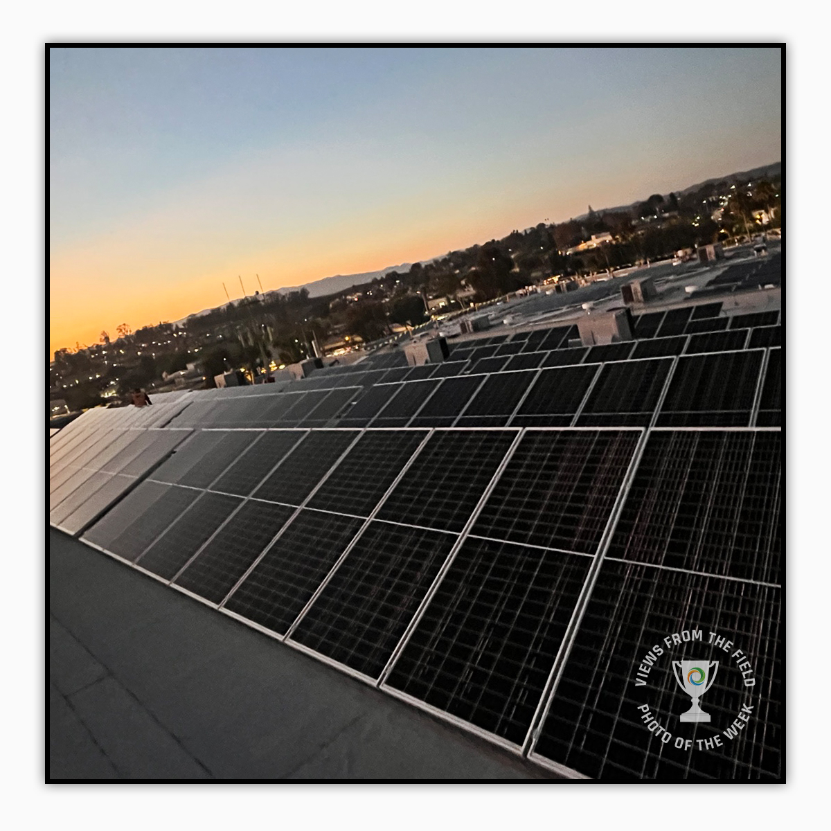 Sustineo_Solar's tweet image. Congratulations to Byron Fung &amp;amp; New Leaf Electric, sustineo's Views from the Field Photo of the Week winner! PV rooftop project in California. 

#sustineo #KingEnergy #photooftheweek #solar #sunrise #newleafelectric
