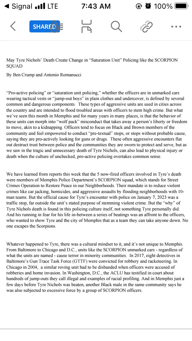 DecarcerateMem's tweet photo. The family of #TyreNichols calls for the end of the SCORPION task force. https://t.co/nyWaqaOkZE