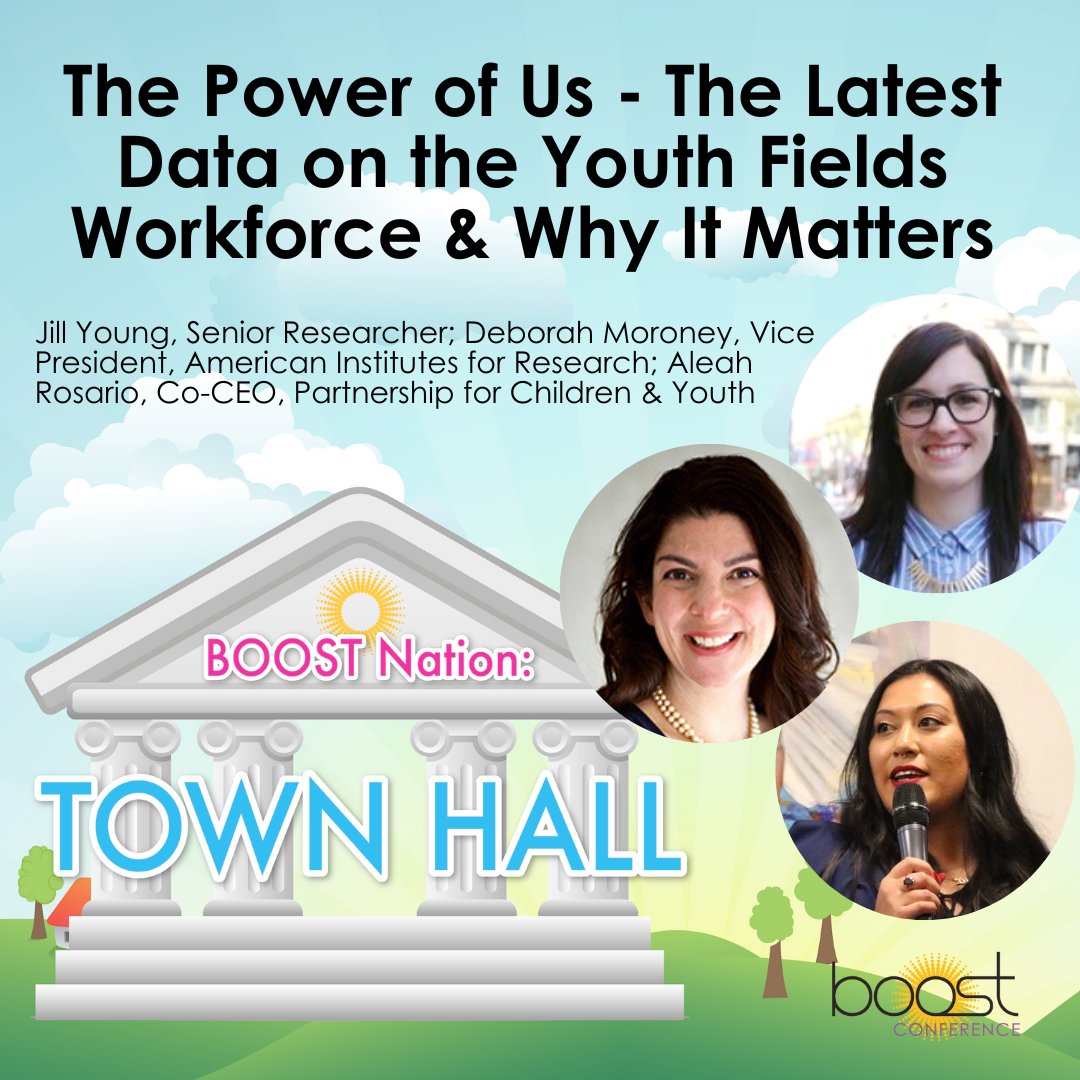 Join us on April 27 at the 2023 #boostconference in Palm Springs for a #TownHall with @PowerOfUsSurvey 'The Power of Us - The Latest Data on the Youth Fields Workforce & Why It Matters.' Learn the latest data on the youth fields workforce. @Education_AIR boostconference.org/boostnation-to…