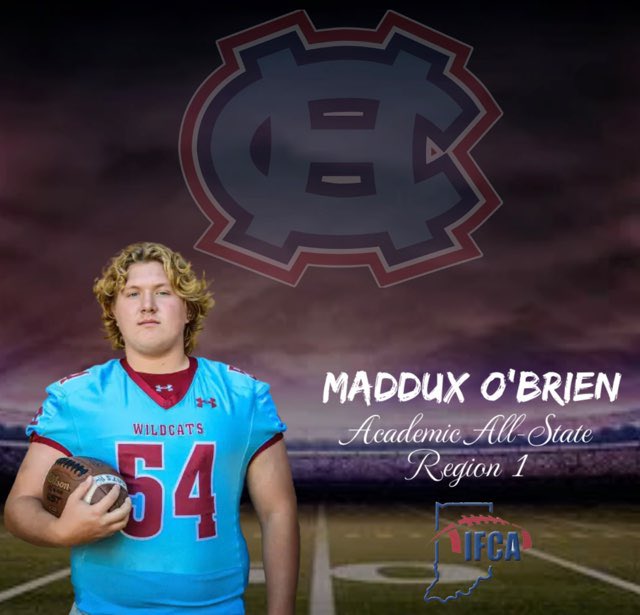 fb_hanover's tweet photo. Congratulations to @MadduxOB being named Region 1 Academic All-State! 📚🧠🏈 @IFCARegion1 @HCHSWildcats @HCPrideGridiron https://t.co/j9xWMWFT1V