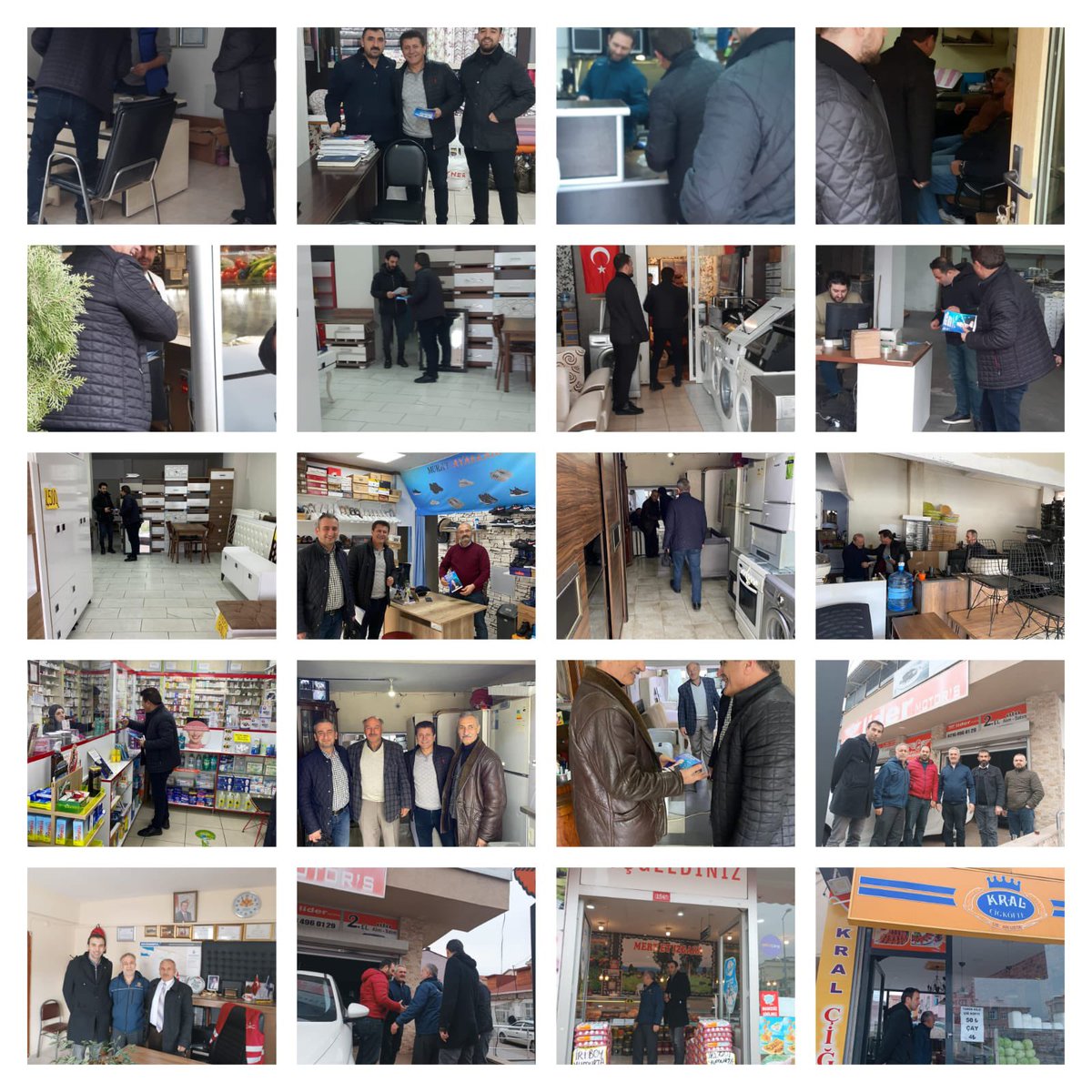 acapanoglu25's tweet photo. @Keskin_Huseyin @alitombastr Cuma namazı sonrası Hukuk İşleri Müdürümüz Sinan Koman ve şef arkadaşlarımızla birlikte esnaf ziyareti yaparak başkanımızın selamlarını ilettik. Cumhurbaşkanımızın yapacağı açılış programına davet ettik. https://t.co/oRXSPSWGB3