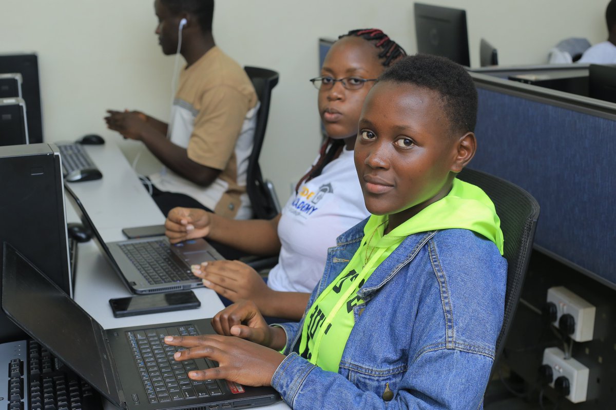 KellyHappiest's tweet image. These young girls know how to do it better when it comes to coding! Join them at @code_academy_ug in the next #CodeCamp