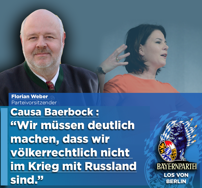 FlorianWeberBP's tweet photo. "Wir müssen deutlich machen, dass wir völkerrechtlich nicht im Krieg mit Russland sind. Frau Baerbock bedient mit ihren Aussagen die russische Propaganda" Die grüne Ministerin der Ampel zeigt sich wieder mal völlig unqualifiziert für ihr Amt.
Baerbock ist brandgefährlich! https://t.co/h0J5zNsXtF