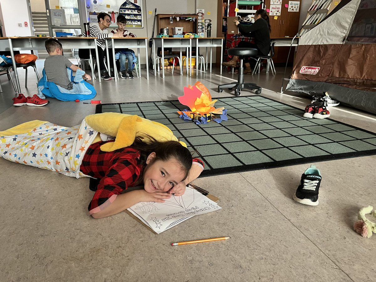 MrsCraigSSRCE's tweet photo. It’s camp day in 1C! We have a lot of happy campers today:) https://t.co/AsjK1yUtVc
