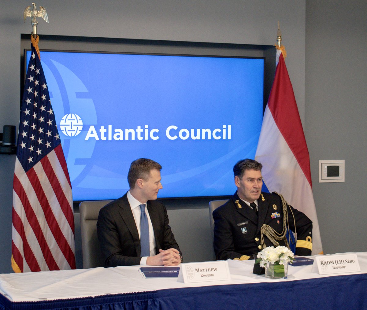 AtlanticCouncil's tweet photo. NEW | @ACScowcroft’s Transatlantic Security Initiative has launched a partnership with the Ministry of Defense of the Netherlands (@Defensie) to collaborate on key policy issues related to transatlantic cooperation on defense technology innovation.

🇺🇸🇳🇱➡️ https://t.co/TLafODvU9w https://t.co/Qtlvk8W5cK
