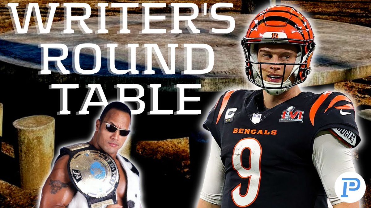 rotounderworld's tweet photo. It's the debut of a NEW PlayerProfiler show, #TheWritersRoundtable
Host @seth_diewold brings on @aaronstew09, @AhaanRungta, and @javanagh87 to discuss the NFL Conference Championship games
😎DFS
💰Bets
🤯BOLD Predictions
📺https://t.co/yaG1Qi30uT
#nfl #football #NFLPlayoffs https://t.co/TR1dOMf1i7