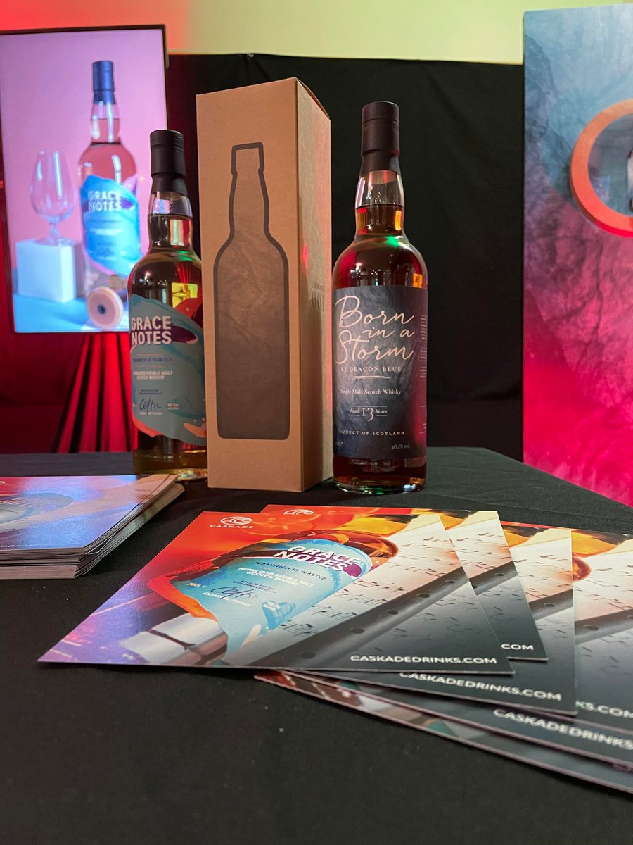 Caskadedrinks's tweet image. A reminder that we'll be at Glasgow Royal Concert Hall this week as part of @ccfest! 🎉

Come visit us and pick up a bottle of #GraceNotes - the festival's official 30th Anniversary whisky!🥃

(#BornInAStorm - our collaboration with @deaconbluemusic also available)