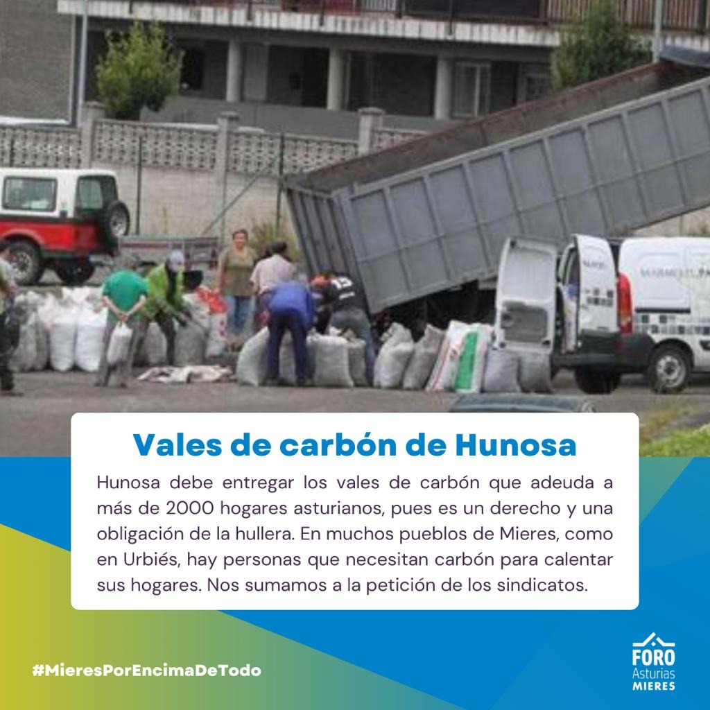 ForoMieres's tweet image. #Hunosa tiene que entregar "YA" los vales de carbón que adeuda 
Todavía quedan en Mieres, sobre todo en los pueblos , un ejemplo #URBIÉS en nuestro municipio, donde hay personas que todavía lo necesitan para calentar sus hogares y más en esta época del año .
📷 La nueva España