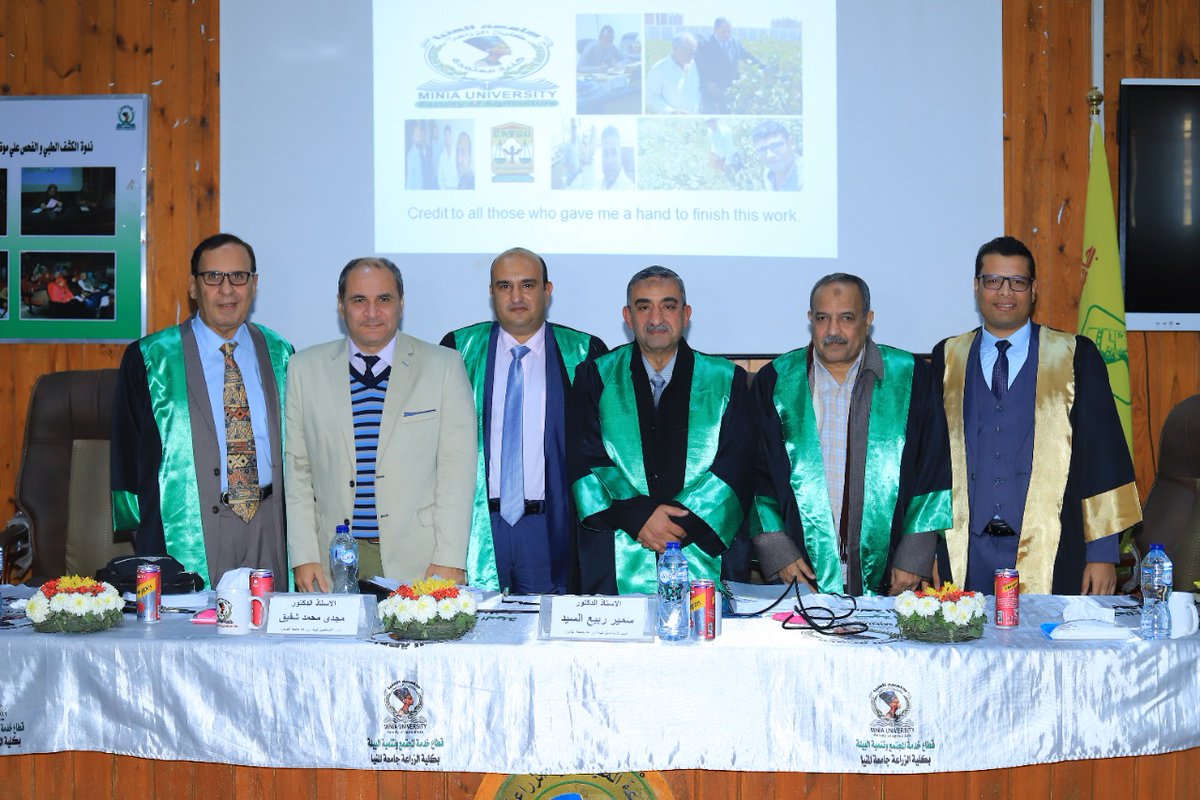 I successfully defended my PhD thesis in agricultural science (Crop breeding) from Minia university, Egypt. 
My thesis titled " Variation and effectiveness of segregating populations of Egyptian cotton under drought and late planting conditions" Alhamdulillah