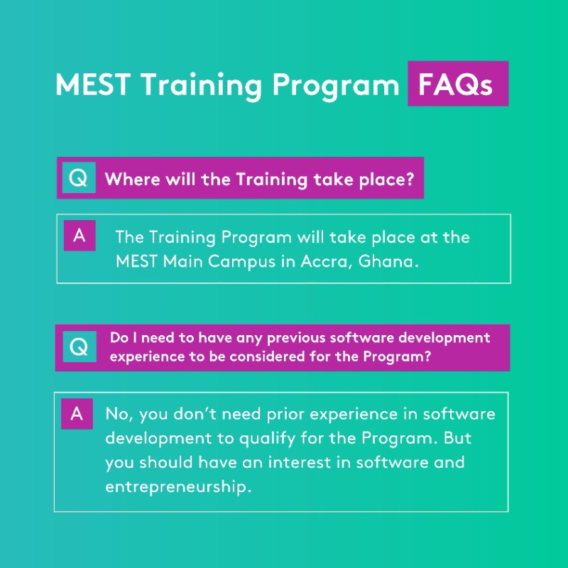 MESTAfrica's tweet image. Here are FAQs about our 12-month Training Program.

Didn’t get answers to the question on your mind?

You can send us an email at recruitment@meltwater.or or connect with the recruitment team via our Telegram channel: t.me/+Vv0V4mkbwRo5M…

#TechAndBeyond #MESTClassOf2024