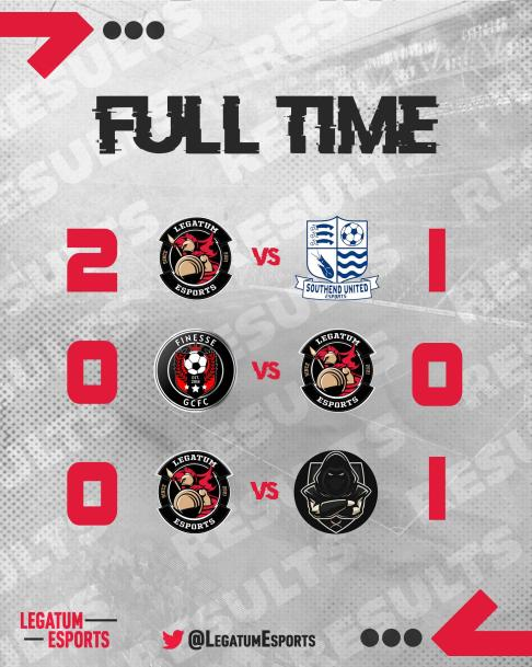 Last Nights Results in VPG 

🏴󠁧󠁢󠁥󠁮󠁧󠁿ENG CHAMP 
🆚 @SouthendeSports  
🔥 2-1 

🇪🇺LGE 4 
🆚Finesse
🤝0-0

🇪🇺LGE 4 
🆚 Total Retention
✖️1-0