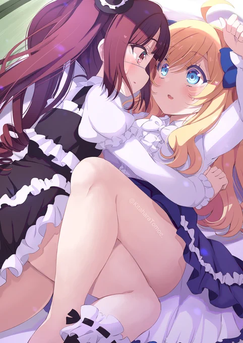 [skeb] ゆりね×邪神ちゃん#邪神ちゃんドロップキック 