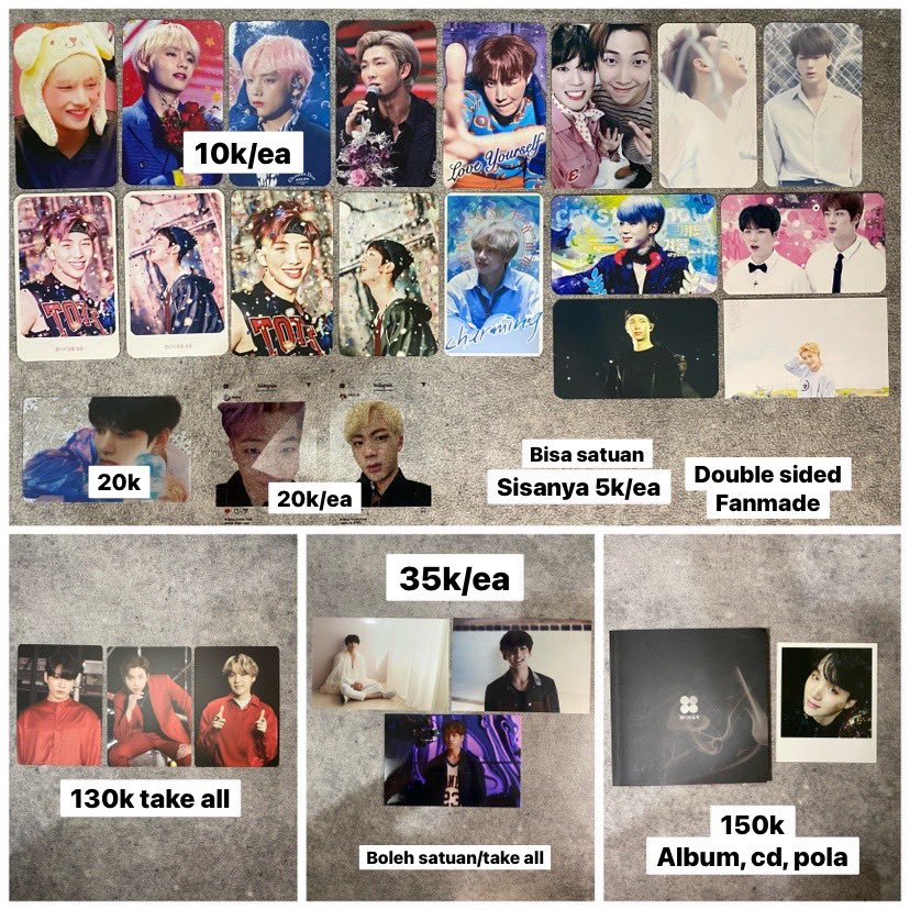 j3ndeuk1e's tweet photo. HELP RT
WTS WANT TO SELL INA🇮🇩

⁃Packing 5k perbundle
⁃Condi for serious buyer
⁃Boleh nego for serious buyer
⁃Boleh keep event
🏡Dom medan 
Bisa 🍊splitpay / kena biaya admin 4.4%

WTS WTB WTT MPC MOTS ONE
NAMJOON NGANGKANG
JUNGKOOK IN THE SOOP 2 JUNGKOOK LIVE PHOTO BLACKPINK https://t.co/rUDtGwBzo1