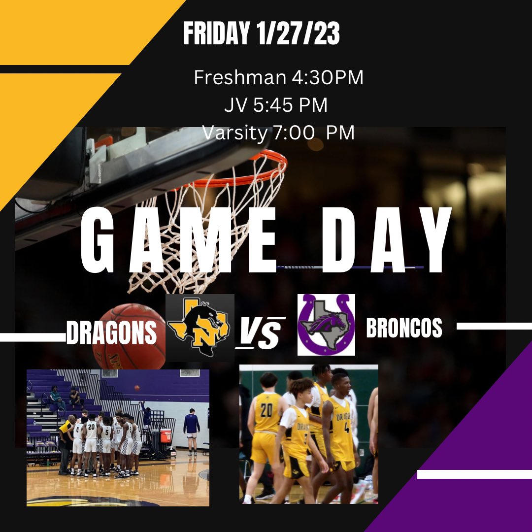 NacDragonBball's tweet photo. 🚨 G A M E D A Y🚨

🏆 District 16-5A                                 🌟Teacher appreciation night 
📆 Friday 1/27
📍 Nacogdoches 
🆚 Dayton
⏰ 9 4:30pm | JV 5:45pm | V 7pm   
#DragonPride🏀💪 https://t.co/EjKBNSDVBg
