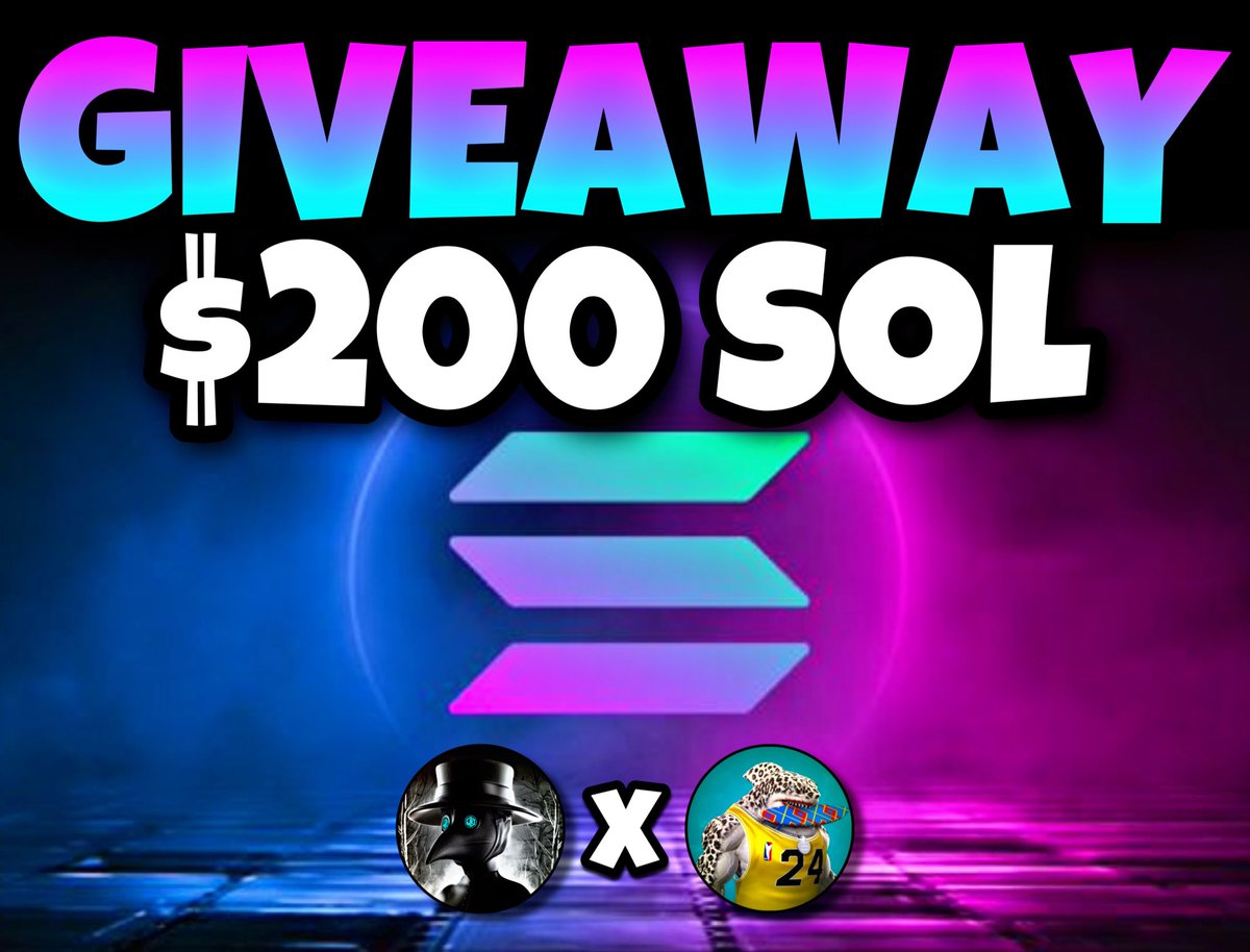💸🎁 INSANE GIVEAWAY 🎁 💸

🥇$200 #SOL 

1️⃣ Follow <a href="/0xJK7/">JҜ7</a> <a href="/waldo0823/">Waldo {V1P$} 💎 {&$!#%}</a> 

2️⃣ Like, RT &amp; Tag 2 Friends👥 (more tags more chances)

⏰FA$TTTT 

🚀 #NFTs #Solana #BTC  #NFTGiveaway #SolanaNFTs #NFTCommunity 🚀