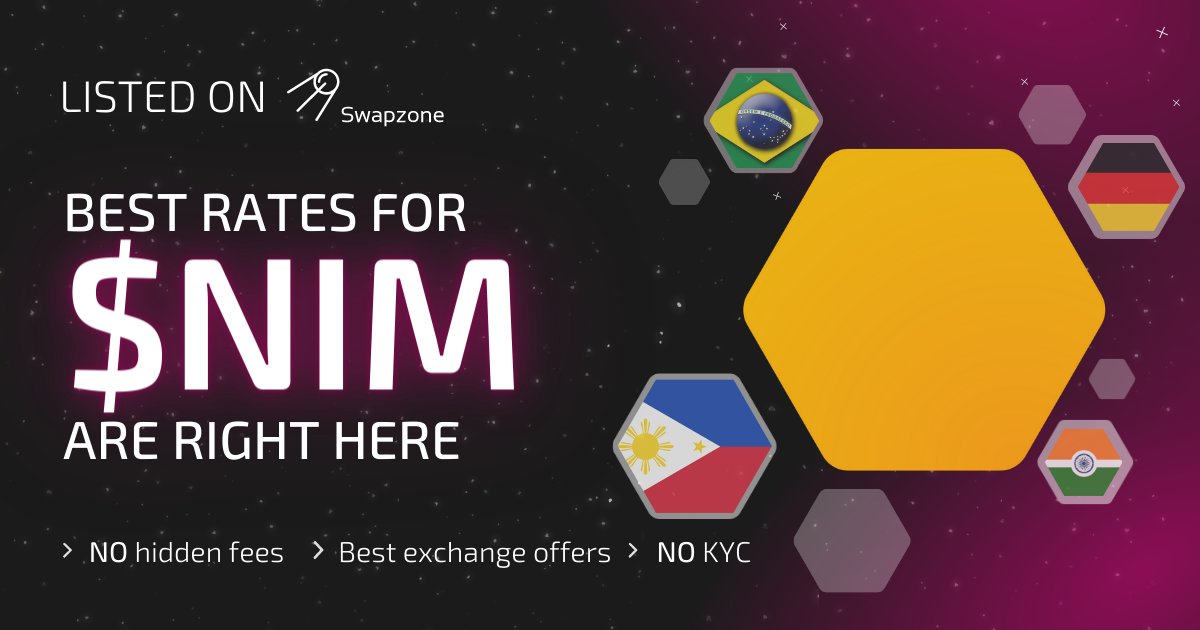 Swapzone_io's tweet photo. $NIMIQ is an open-source decentralized P2P payment protocol for the world wide web, that is on the mission beyond that 🌎

@nimiq is driven to contribute something to society that is meaningful and innovative 💡

Scan across best #NIMIQ rates👇
https://t.co/2cTI7Jm4nT https://t.co/aNf8S1gYQl