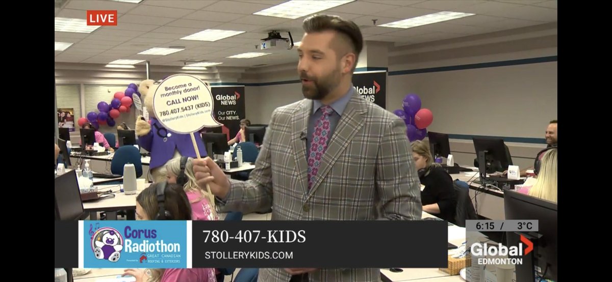 TTCUOFA's tweet photo. The Annual Corus Radiothon supporting Stollery Children’s Hospital is using the TTC for their phone bank.  Amazing volunteers for a great cause.  Please call in to support if you can. https://t.co/bmc6CEBmR2