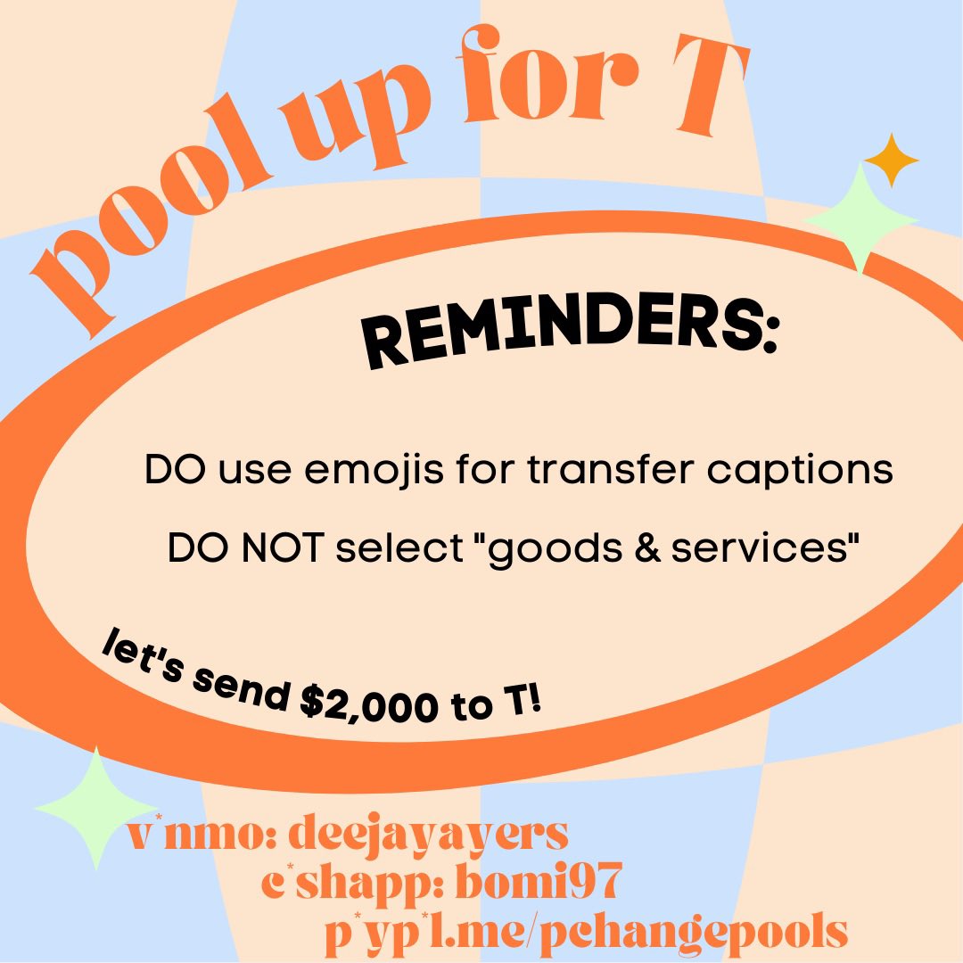 BUENOS DÍAS, amigos de la piscina. 🐠🐟🐬🐳🐋🦈🦭In other words, friends of the pool (FOTP). 😌 This Friday we are pooling up for T, a Black diabetic and disabled immigrant who’s facing homelessness and seeking funds to pay essentials like insulin and rent. Let’s get $2k!