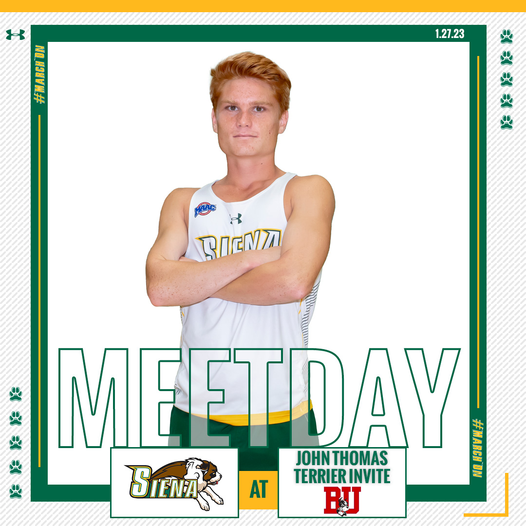 SienaSaints's tweet photo. 🎽 @SienaXCTrack Men at John Thomas Terrier Invitational

🏟️ BU Track &amp; Tennis Center
📍 Boston, MA
📺 https://t.co/x4cdVeeVFf
📊 https://t.co/Pw8iQsooPd

#MarchOn | #SienaSaints | #NCAATrack | #MAACTrack https://t.co/Cs7G4BYdlh