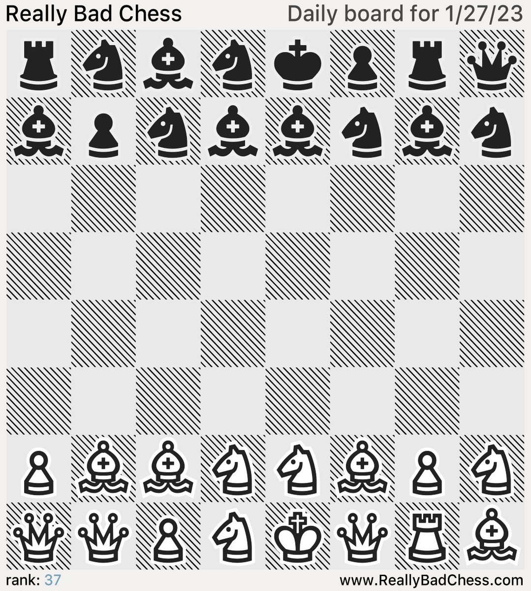 ReallyBadChess's tweet photo. Today's Daily Board ~ #rbchess20230127 https://t.co/XWyEmOlaGF