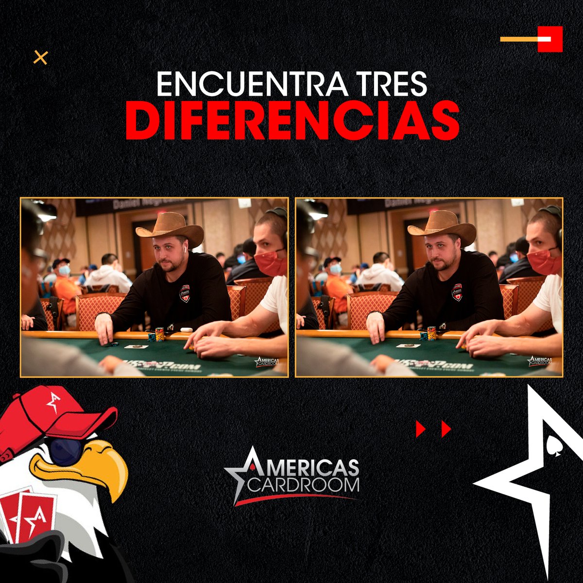 🥳 ¡SORTEO! 🥳

👉🏻 3 TICKETS de $16.50

1 🎟️ en ST 👉 bit.ly/3jbOFzA
1 🎟 en Facebook 👉 bit.ly/38VPOmx
1 🎟 Aquí ⬇

Dale 🔄 +❤+ ✍🏻 ¡Observa y comenta cuáles son las 3 diferencias!