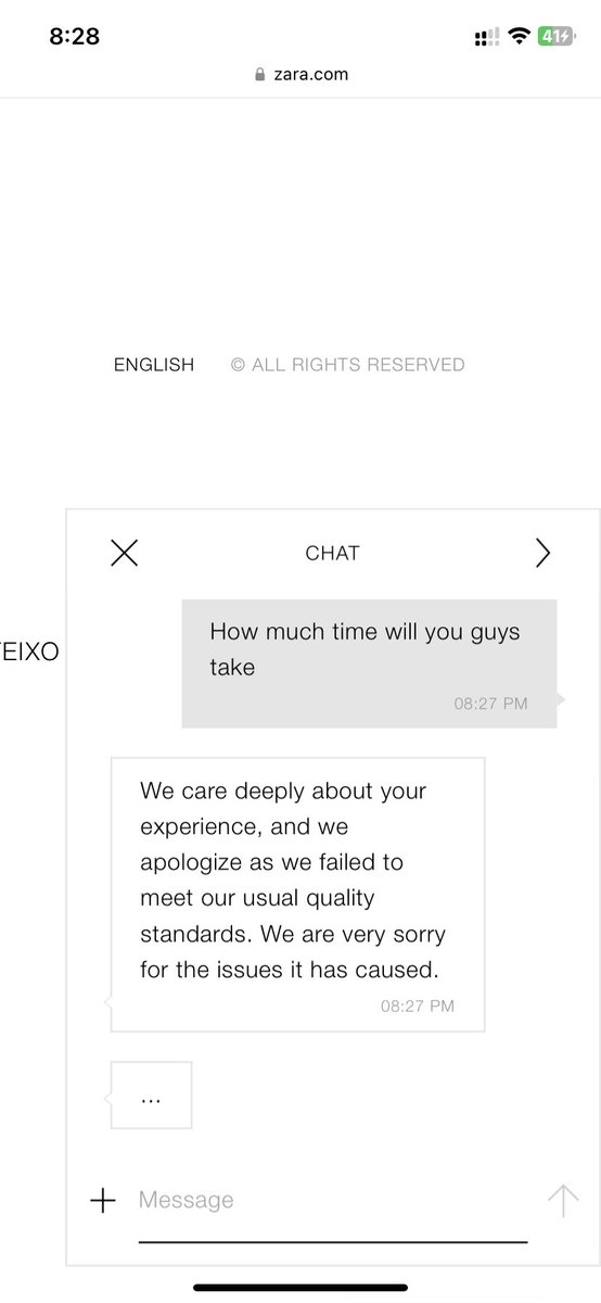 RahulBaghla01's tweet photo. See these screenshots. Just now i had conversations with your support team. Vis chat. Again getting same reply wait for 48 hrs. Waiting from last 30 days @ZARA @ZARA_Care https://t.co/EWRrybrG8l